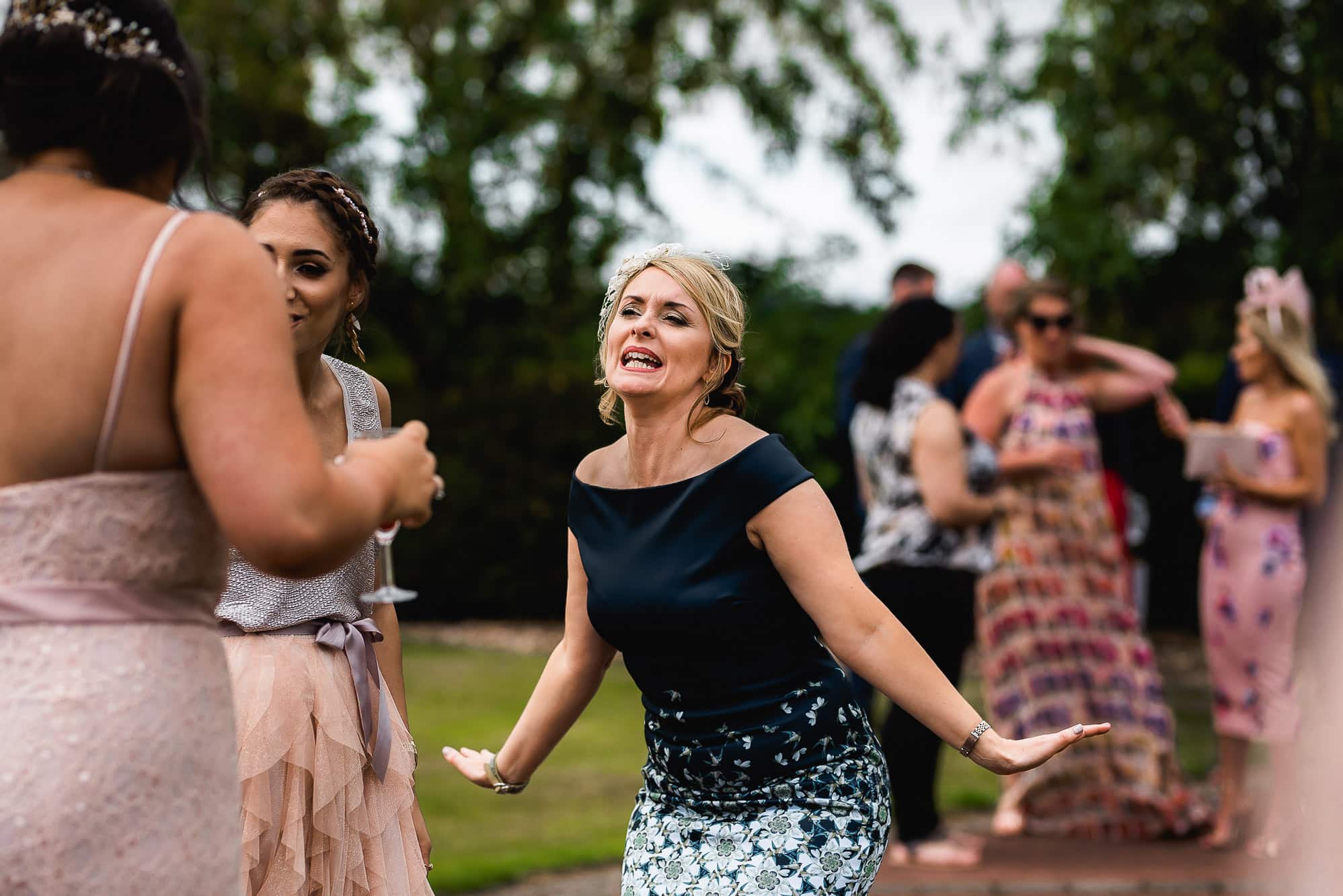 Female guest dancing