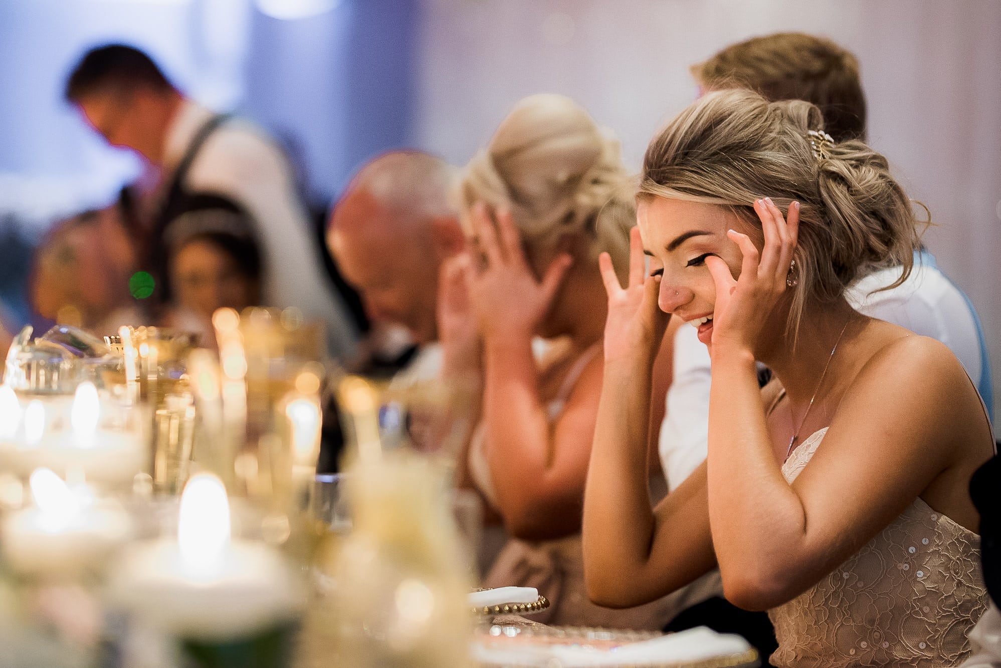 Sisters crying at Carden Park