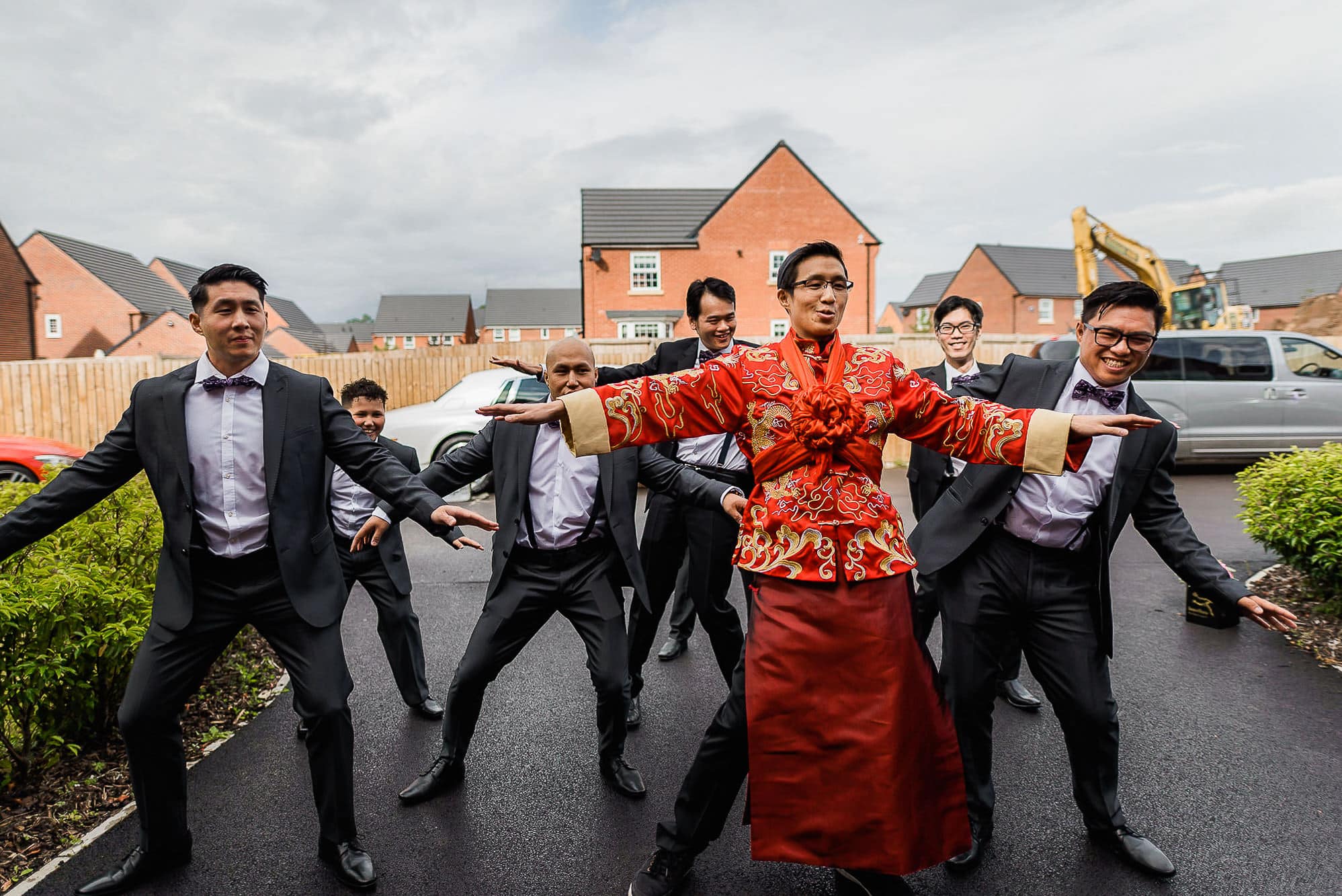 Chinese Wedding Photography | Manchester | Ray & Julie 11 Groom dancing