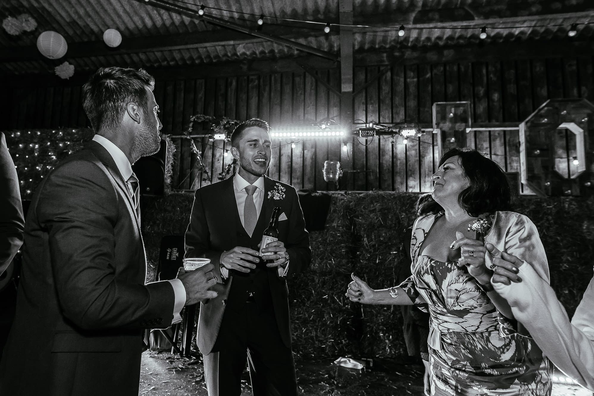 Guests dancing together