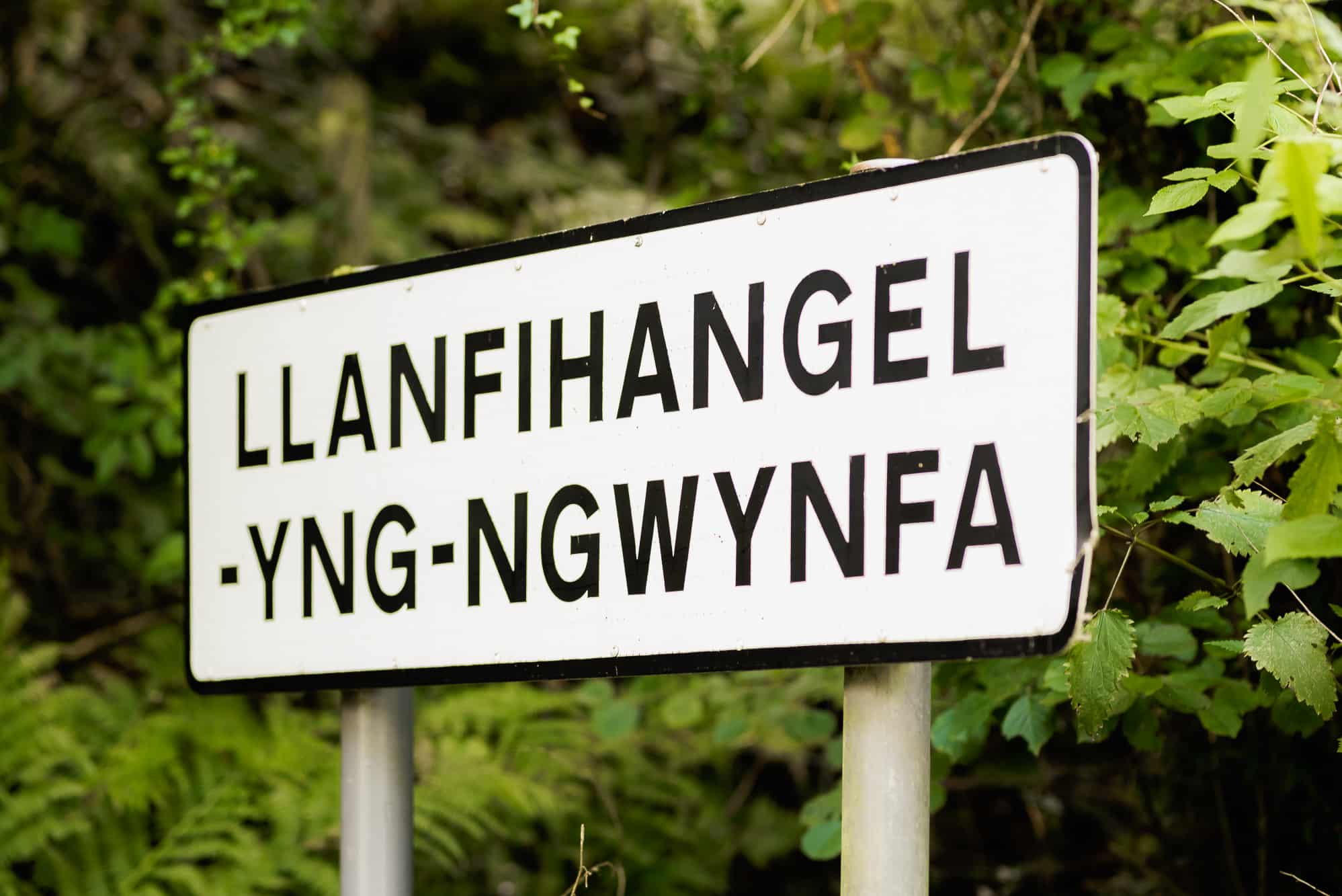 Road sign of the village