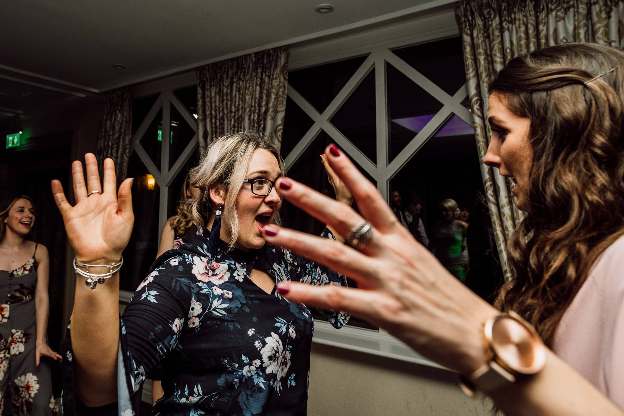 Crabwall Manor Wedding Photography | Mark & Beth 29 People dancing at Crabwall Manor