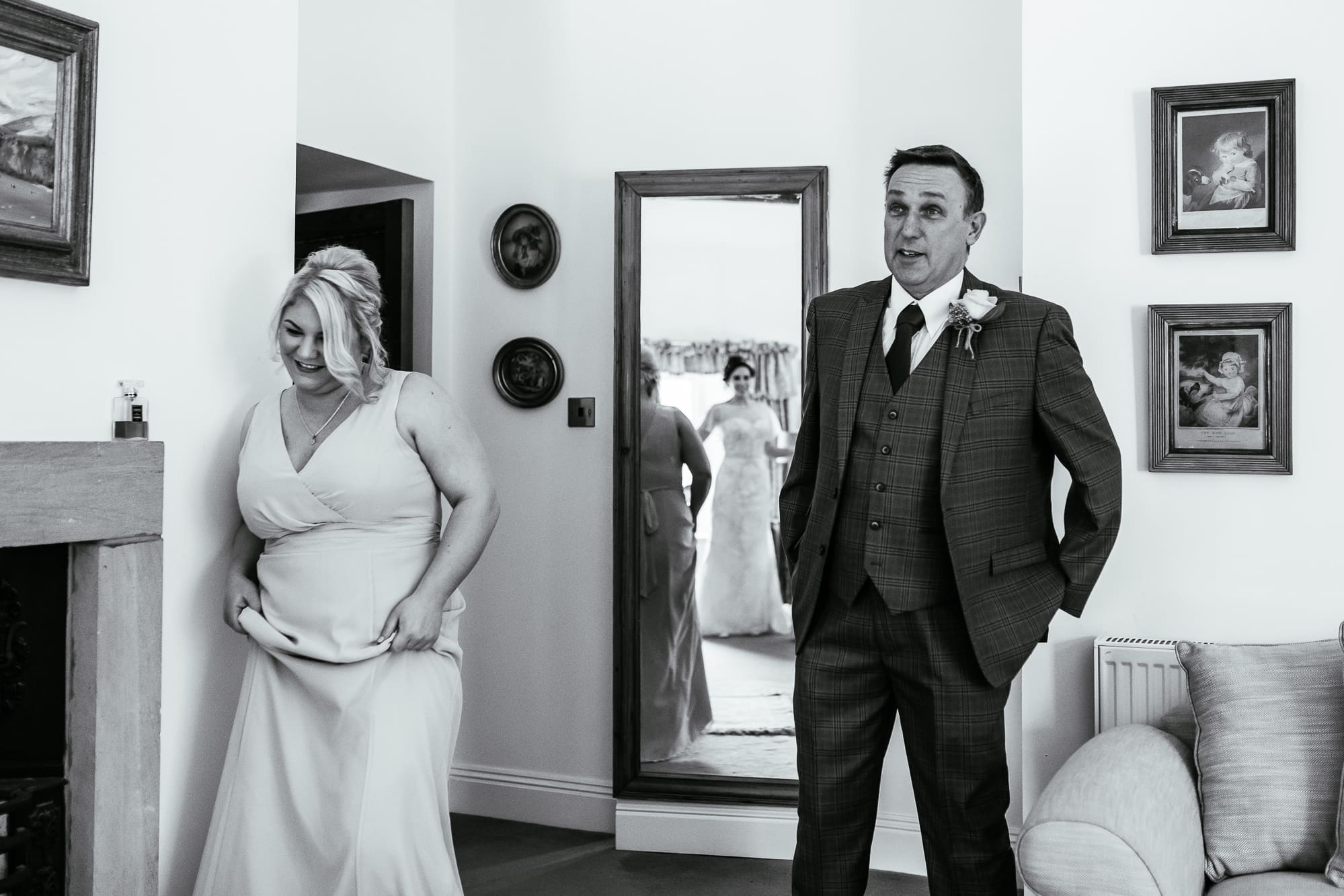 Dad seeing his daughter for the first time