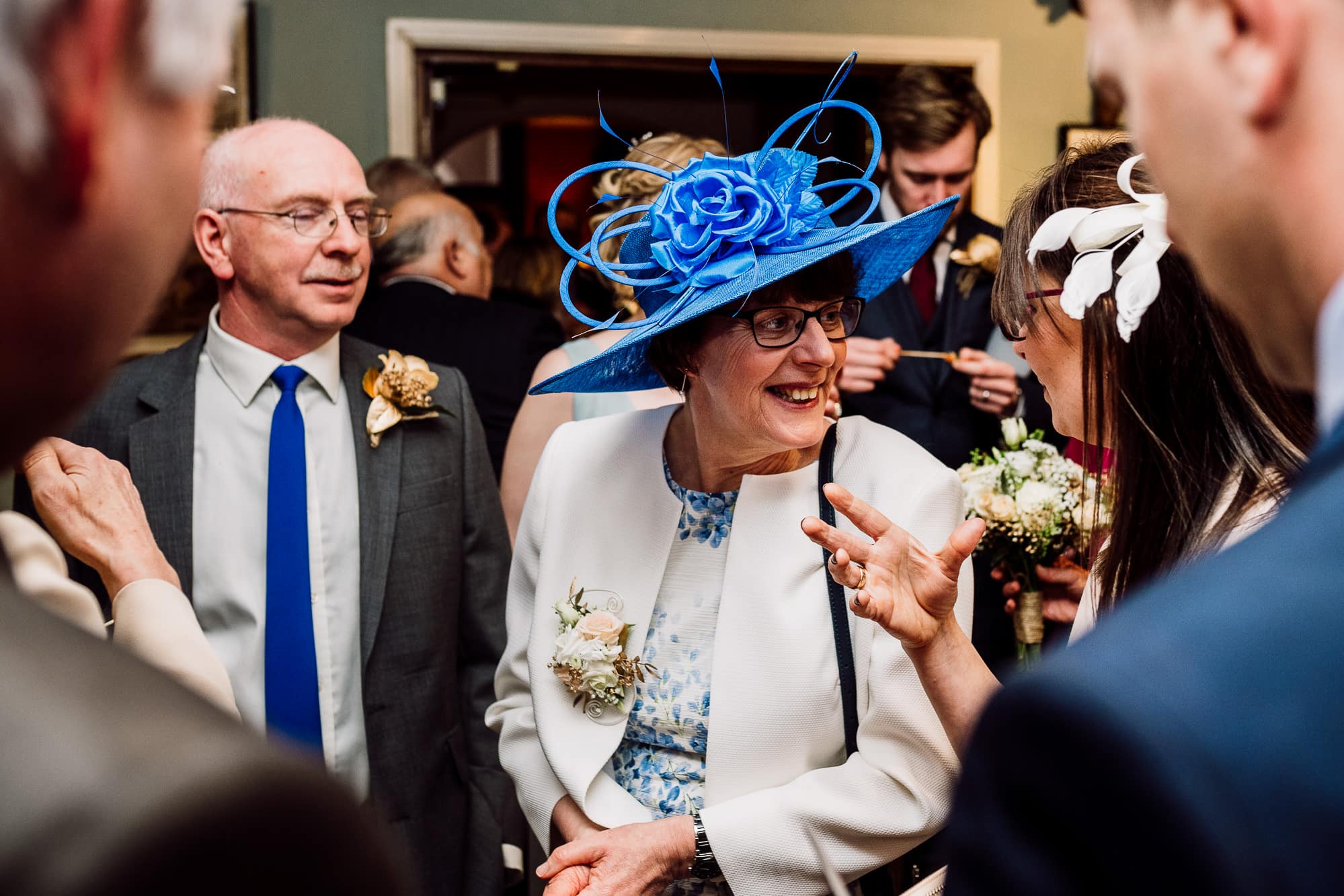 Mother of the groom laughing