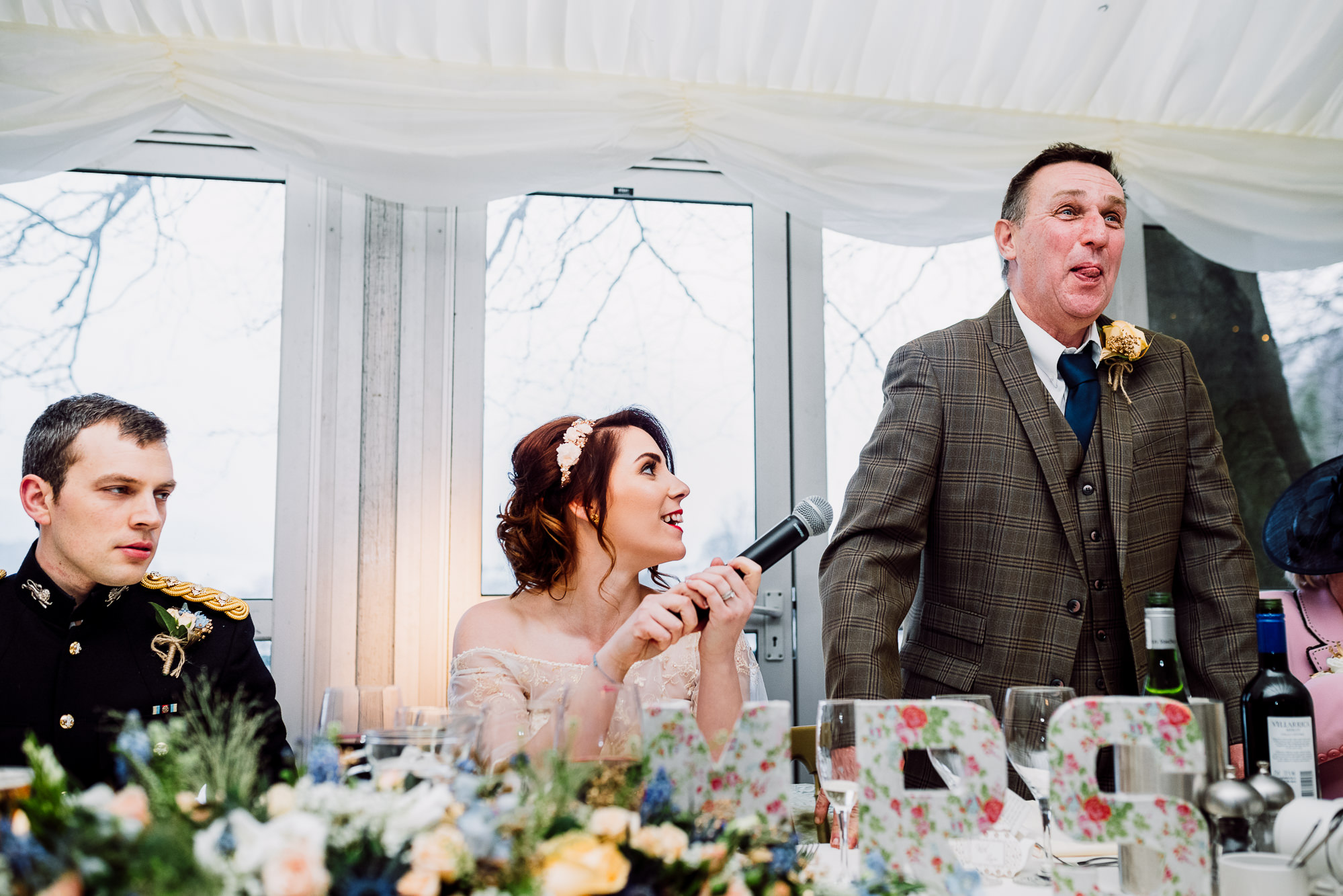 Father of the bride speech in the Marquee