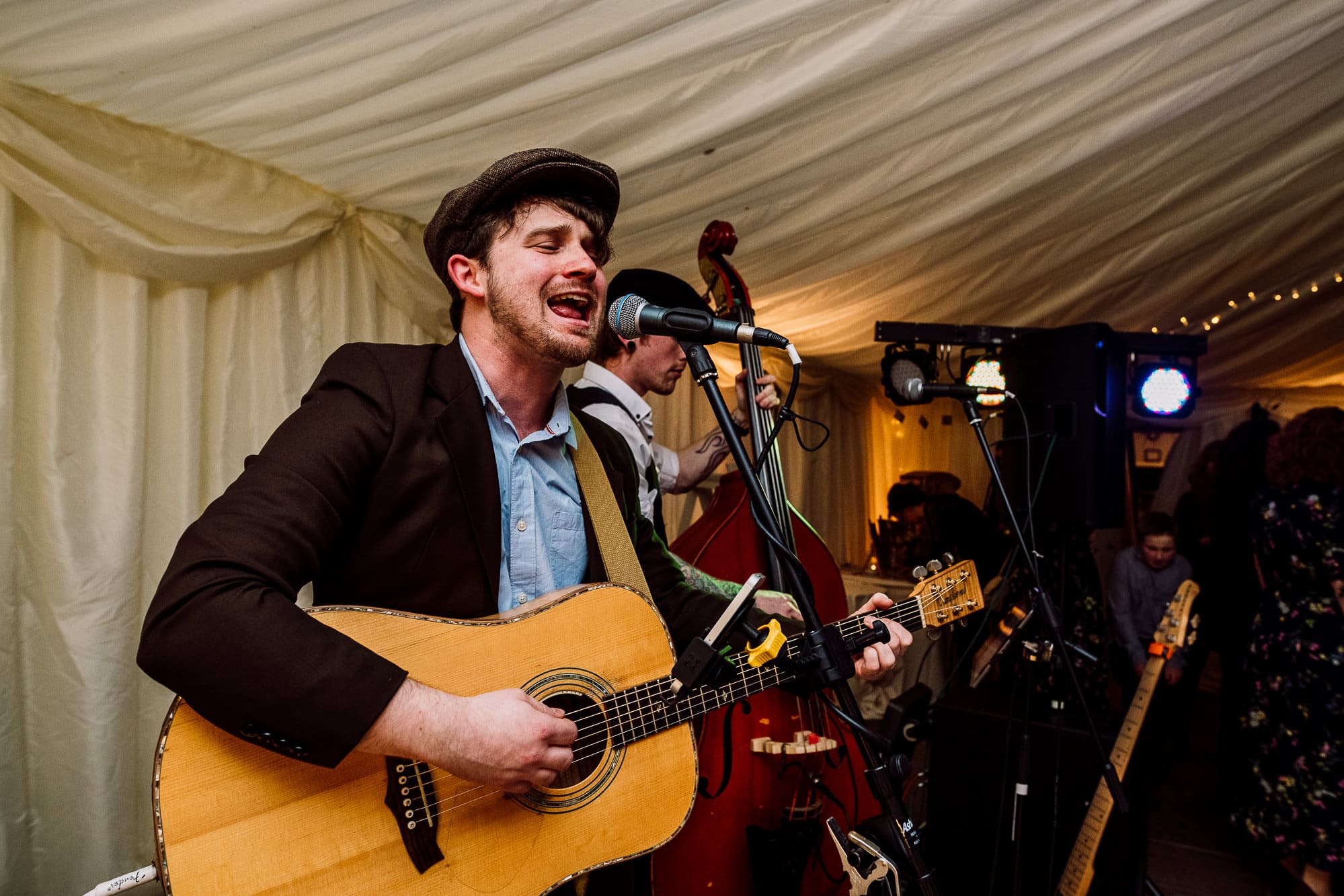 The band at the Inn at whitewell playing