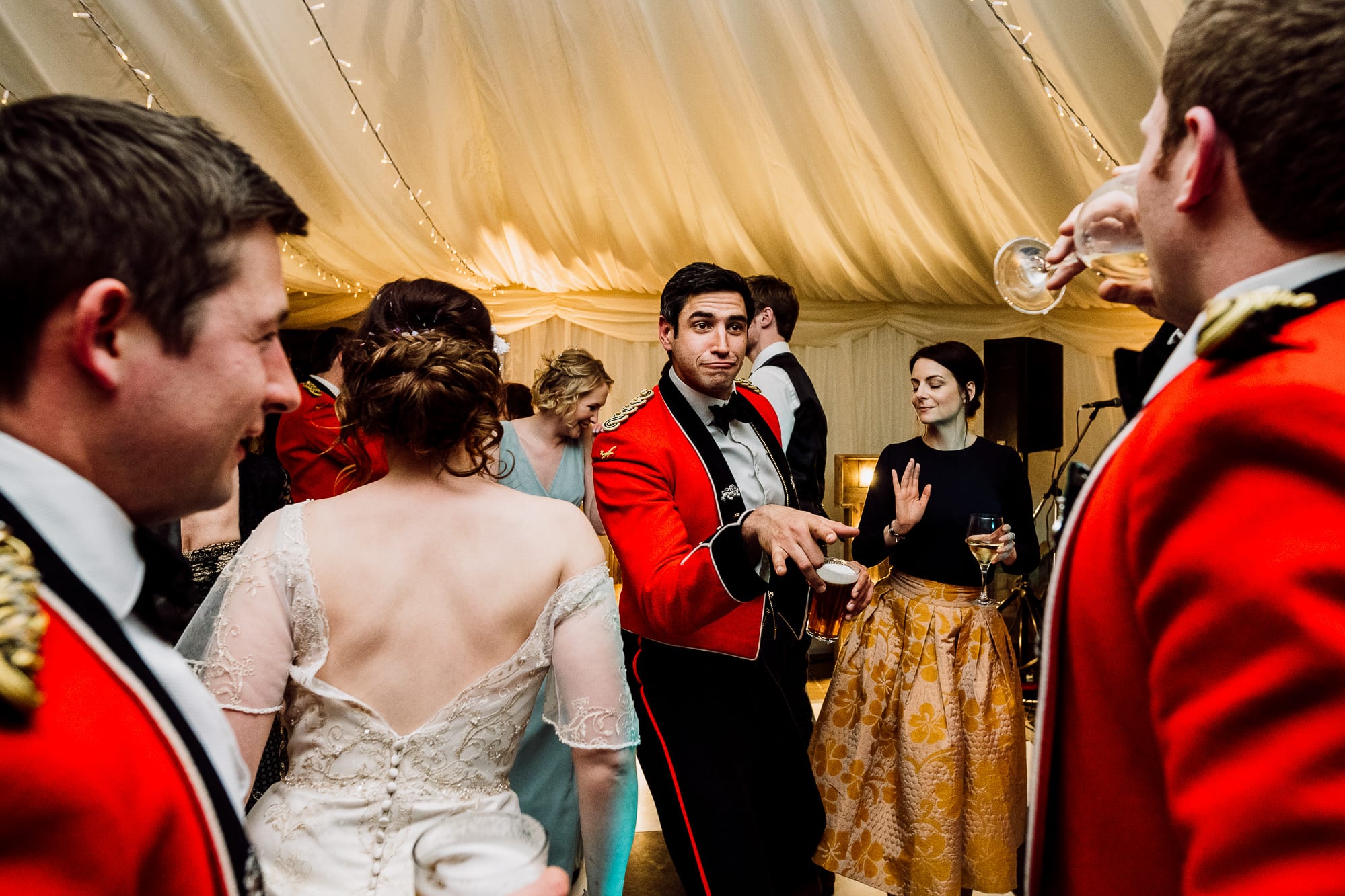 Guests dancing at the Inn at Whitewell
