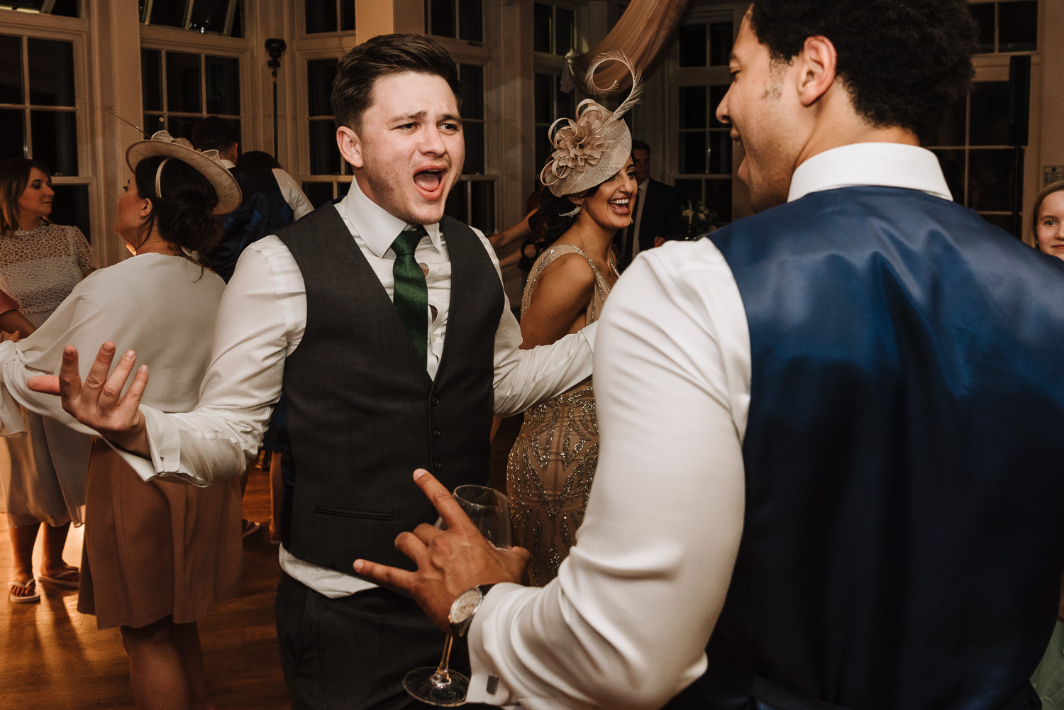 guests dancing at Mitton Hall