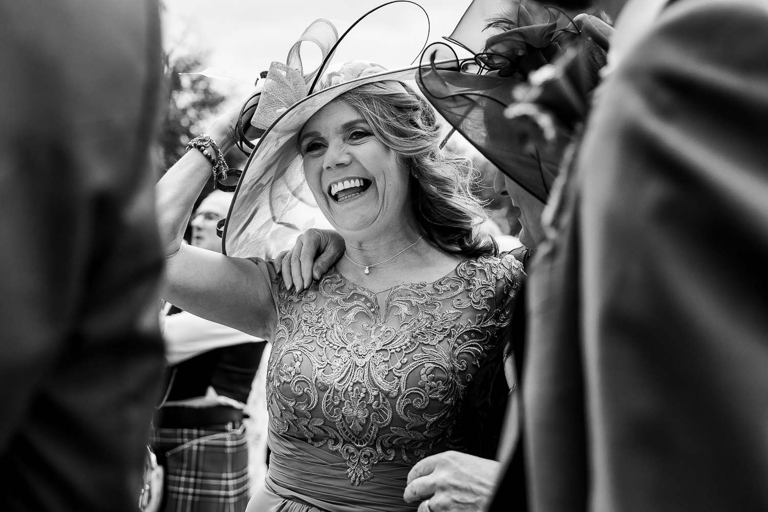 Mother of bride laughing