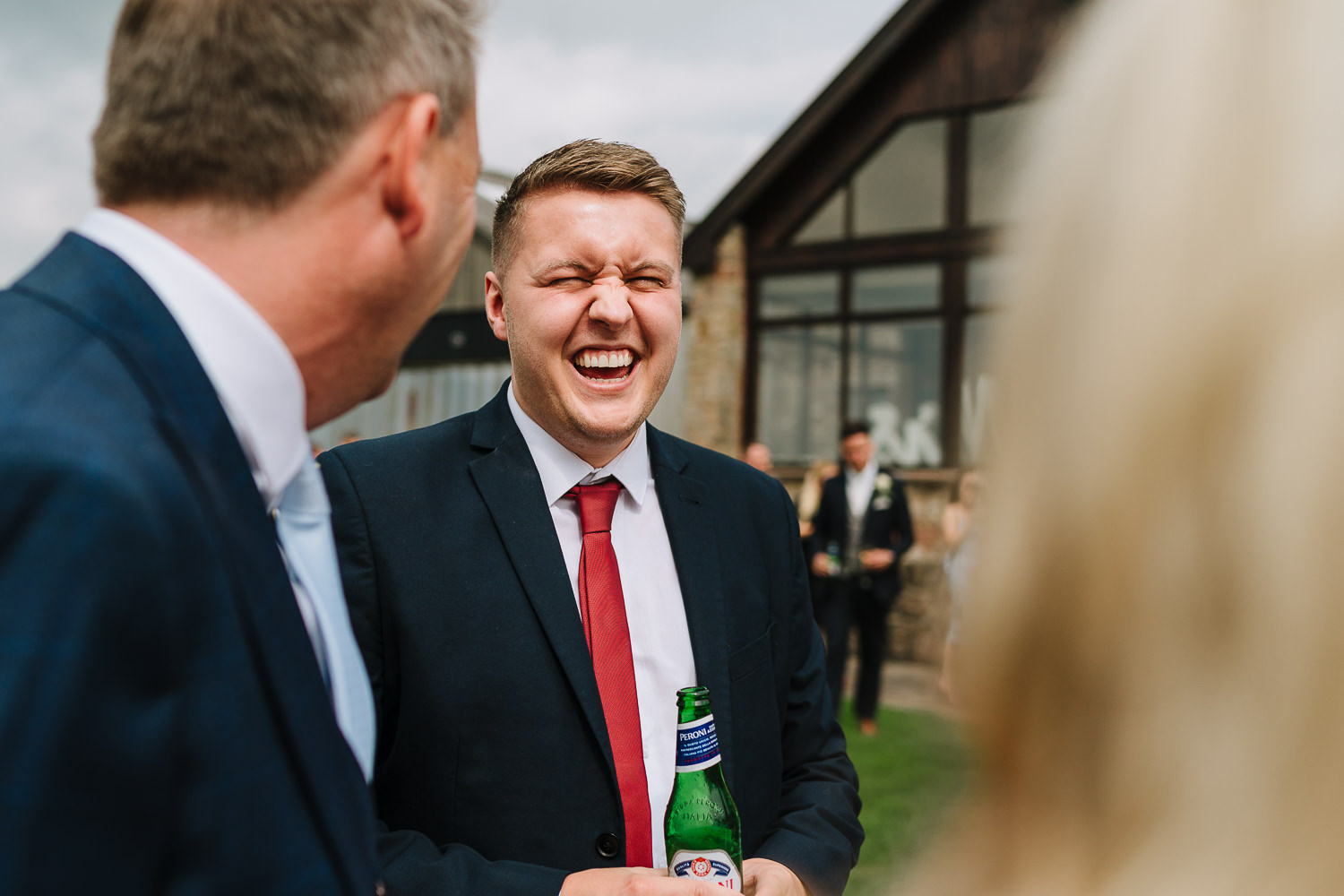 guest laughing at bestow manor