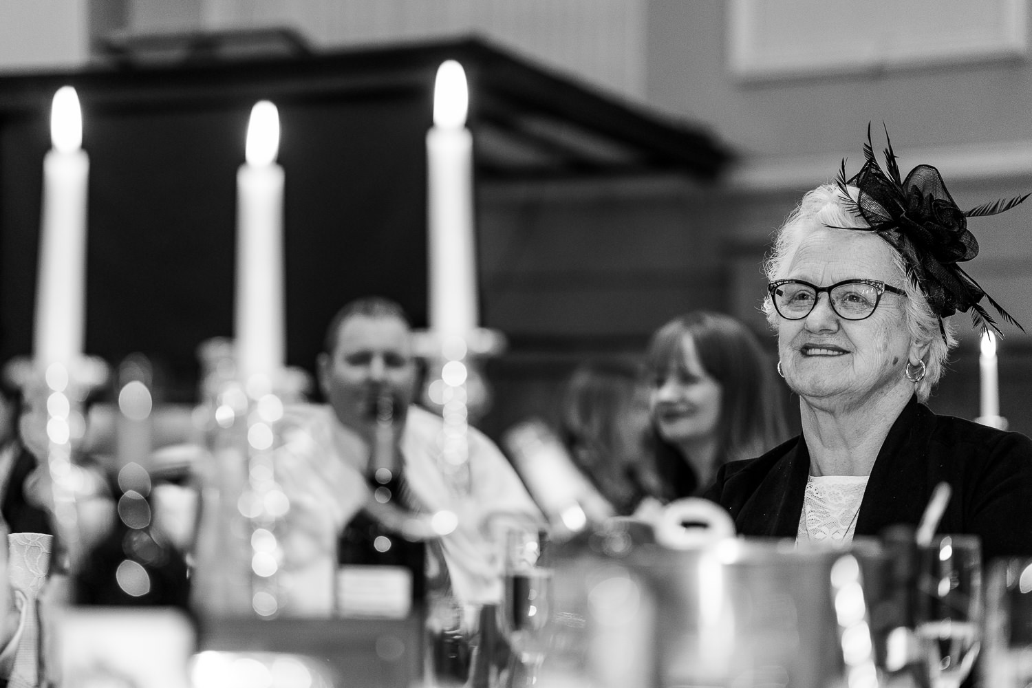 Gran laughing during speeches