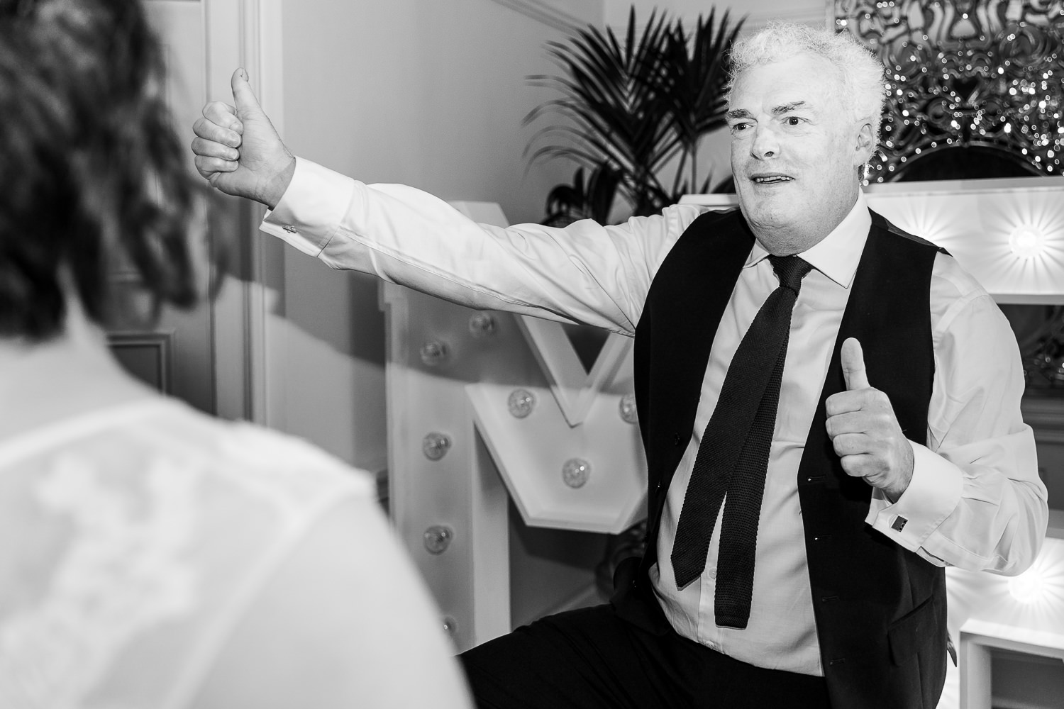 Father of bride dancing