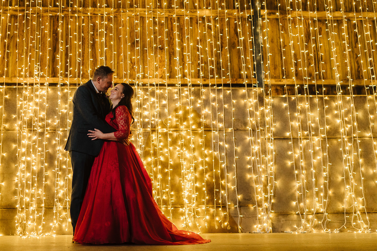 Couples portrait at Owen House Barn