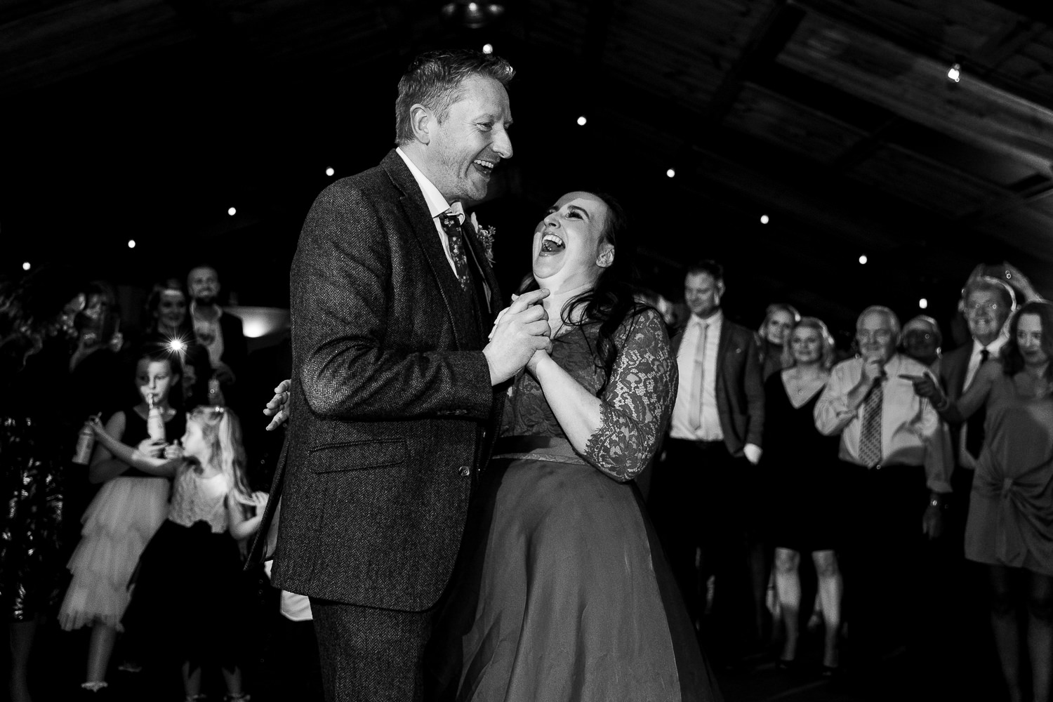First dance laughing