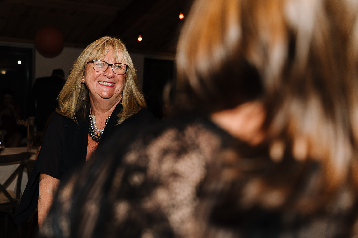 Female guest dancing