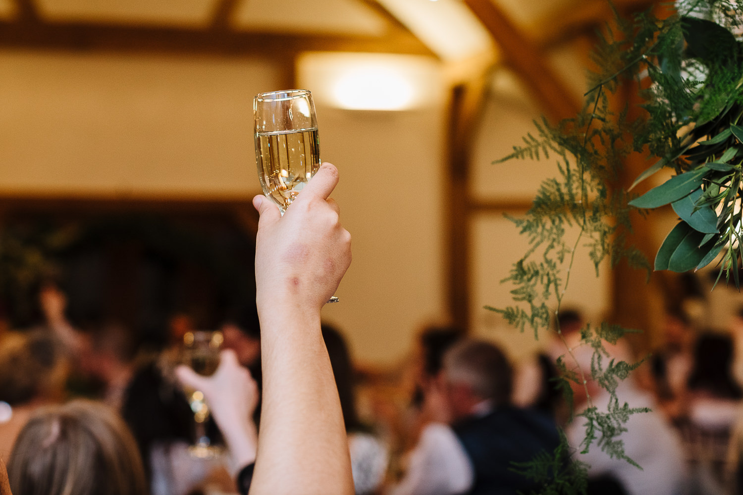 Sandhole Oak Barn Wedding Photography 71 Drink in the air for a toast