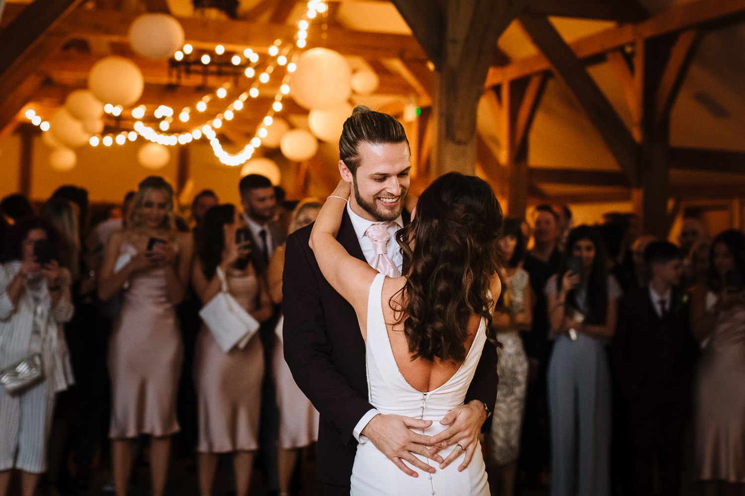 Sandhole Oak Barn Wedding Photography 85 First dance photo