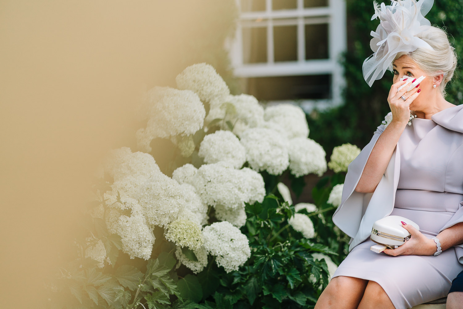 Brides mum crying during speeches