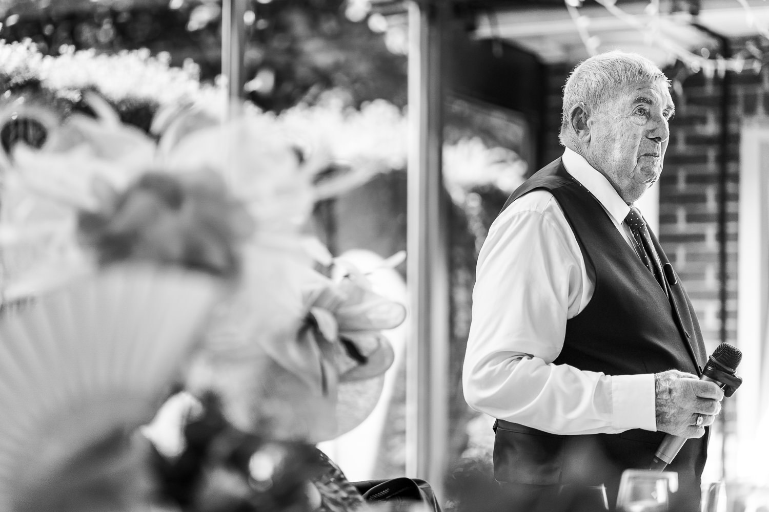 Grandad crying during his speech