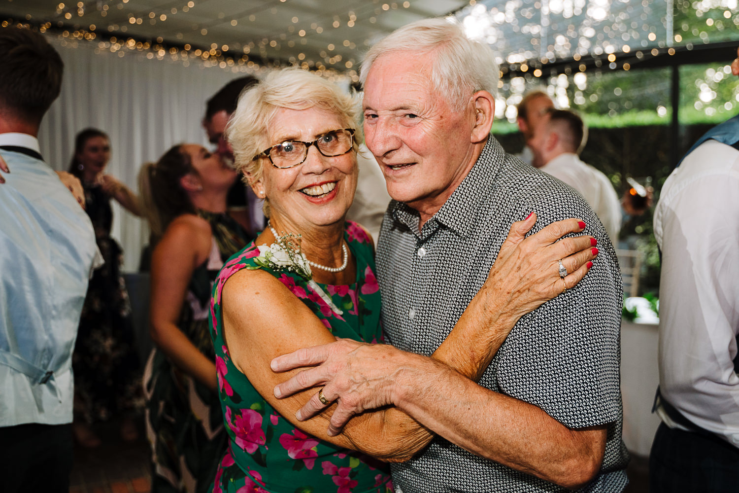 Grandparents dancing