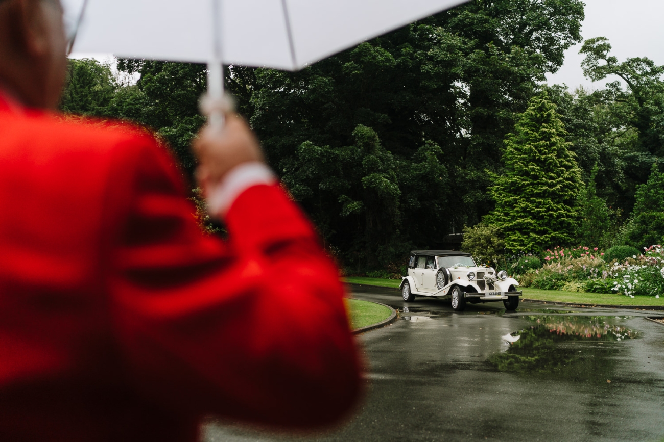 Wedding Photos in the Rain 6 Samlesbury Hall 1