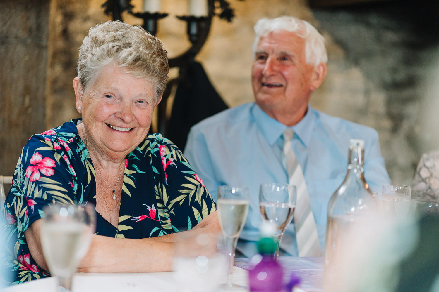 Samlesbury Hall Wedding Photography 19 Grandparents laughing