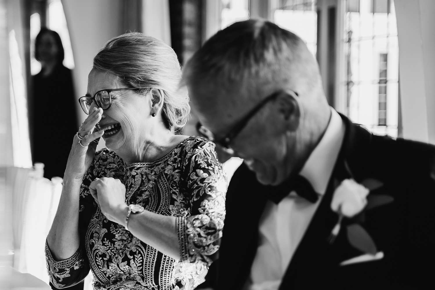 Colshaw Hall Wedding Photos 42 Mother in law crying