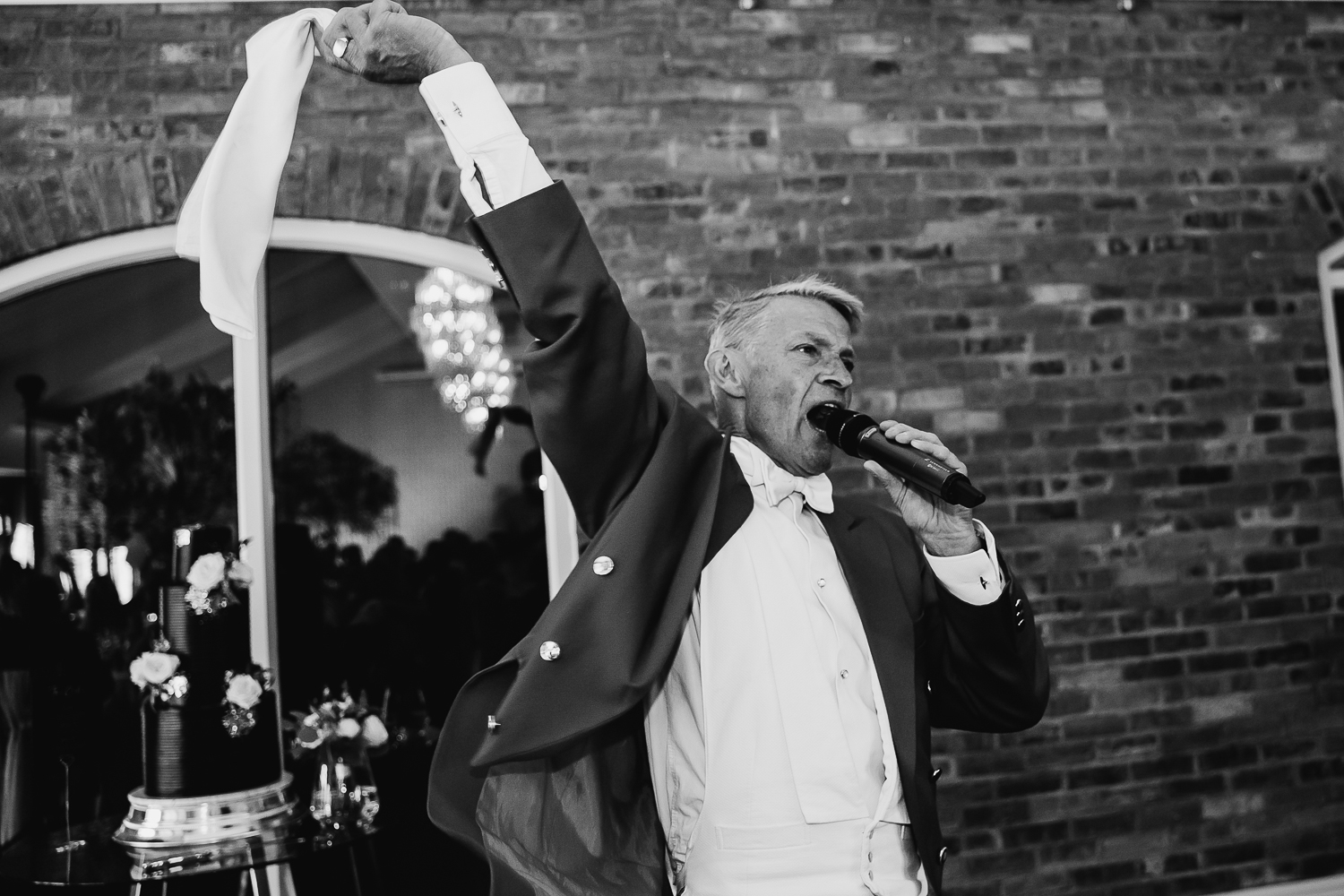 Colshaw Hall Wedding Photos 39 Ian the toast master