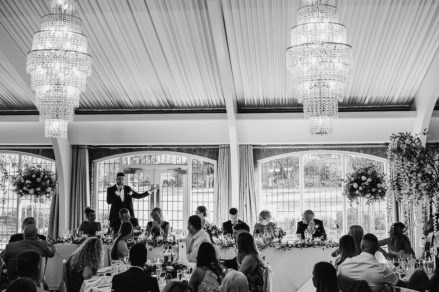 Colshaw Hall Wedding Photos 47 Groom speech