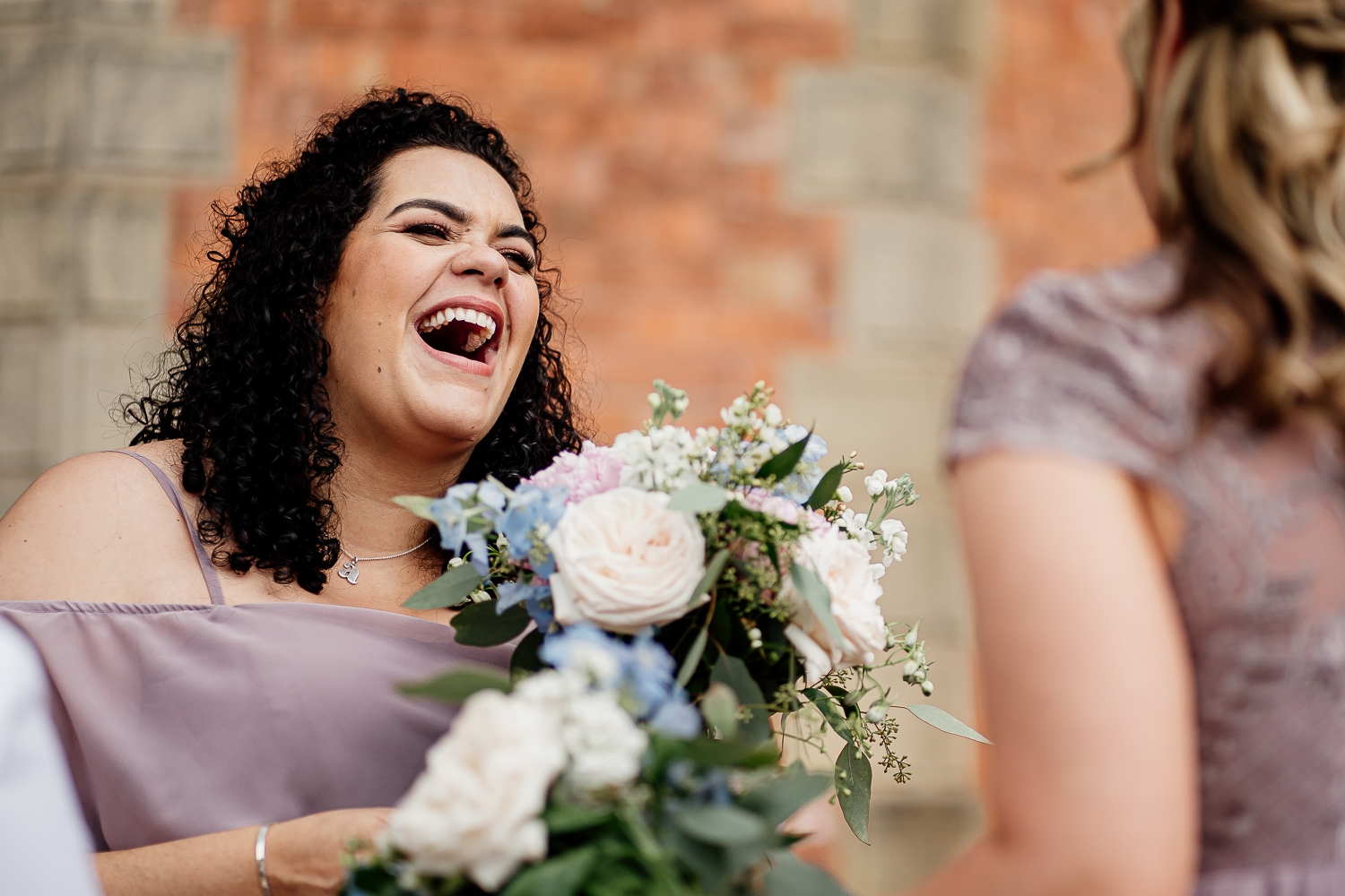 Iscoyd Park Wedding 36 Bridesmaids laughing