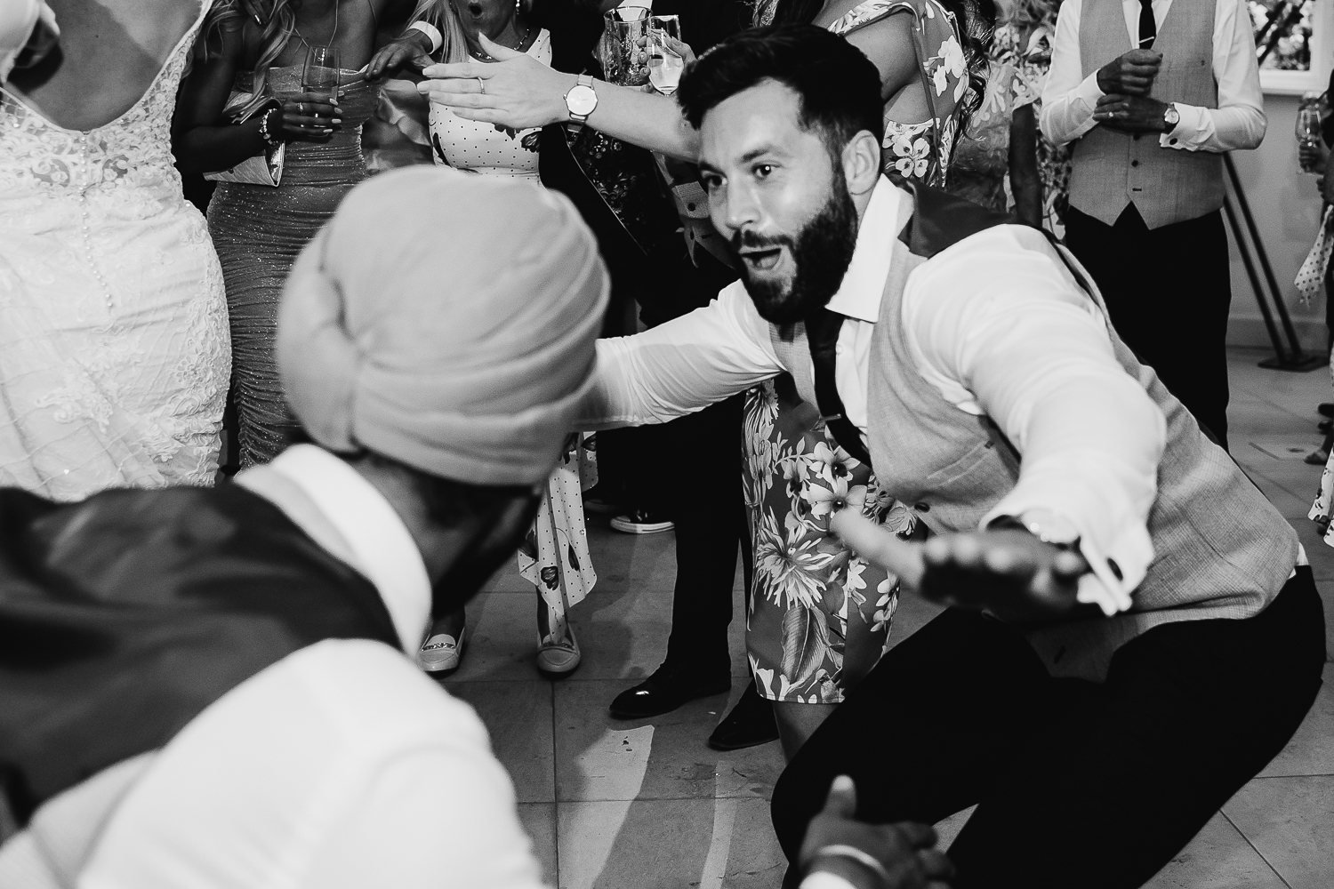 Iscoyd Park Wedding 63 Groomsmen dancing