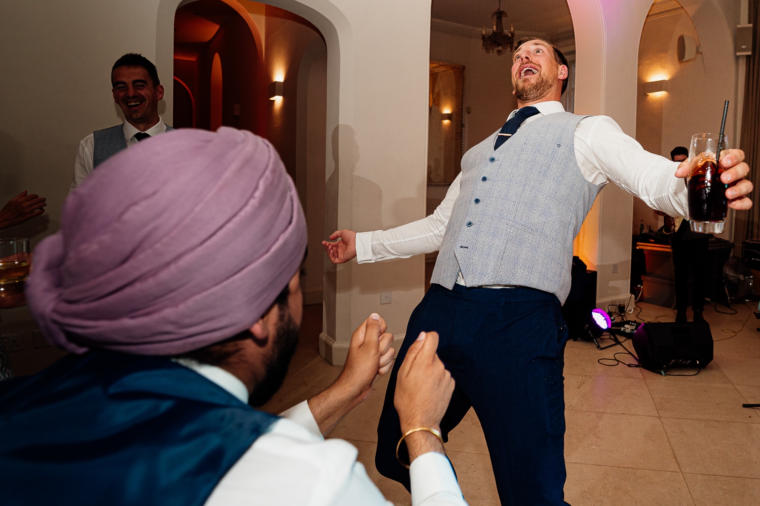 Iscoyd Park Wedding 67 Groomsmen dancing