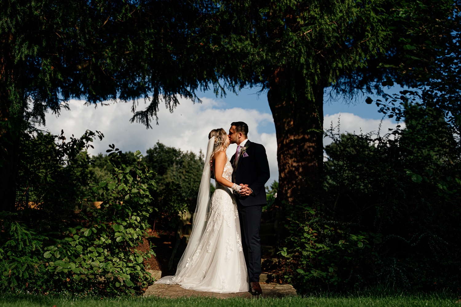 Bride and groom curing couples portraits