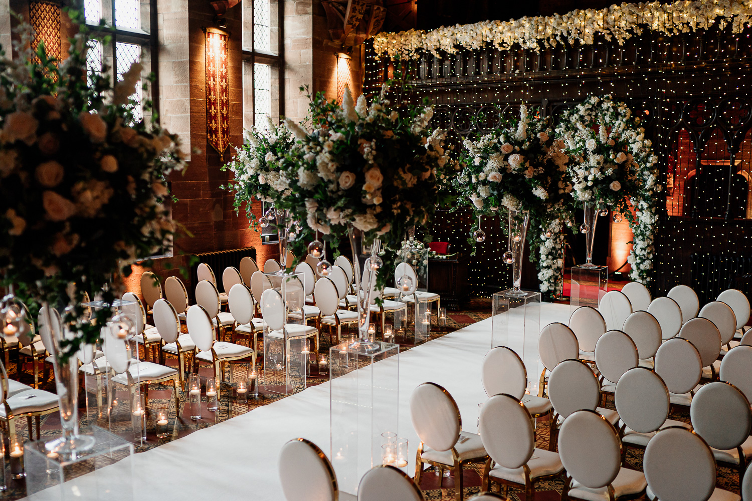 Photo of the ceremony room at Peckforton Castle