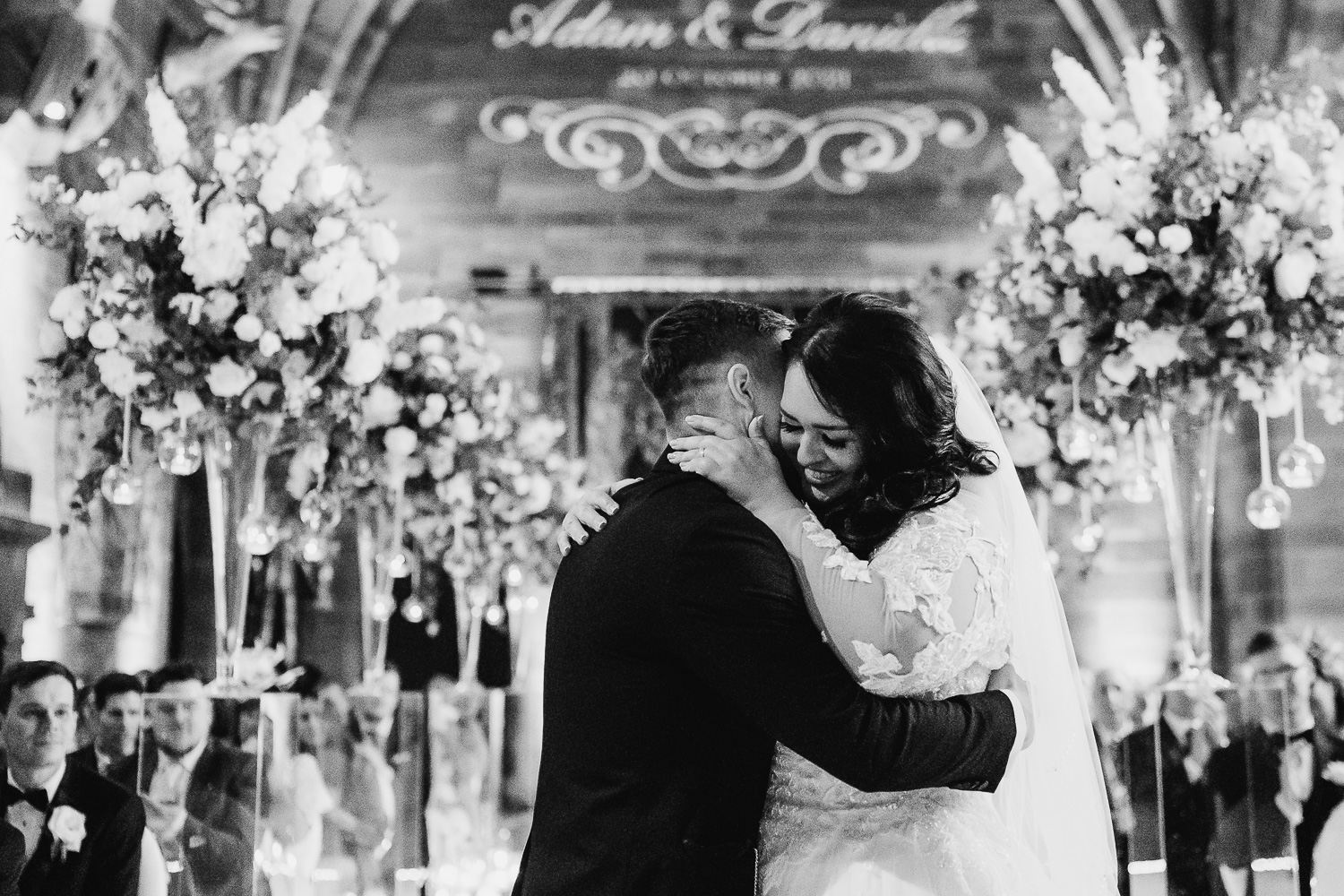 First kiss at Peckforton Castle