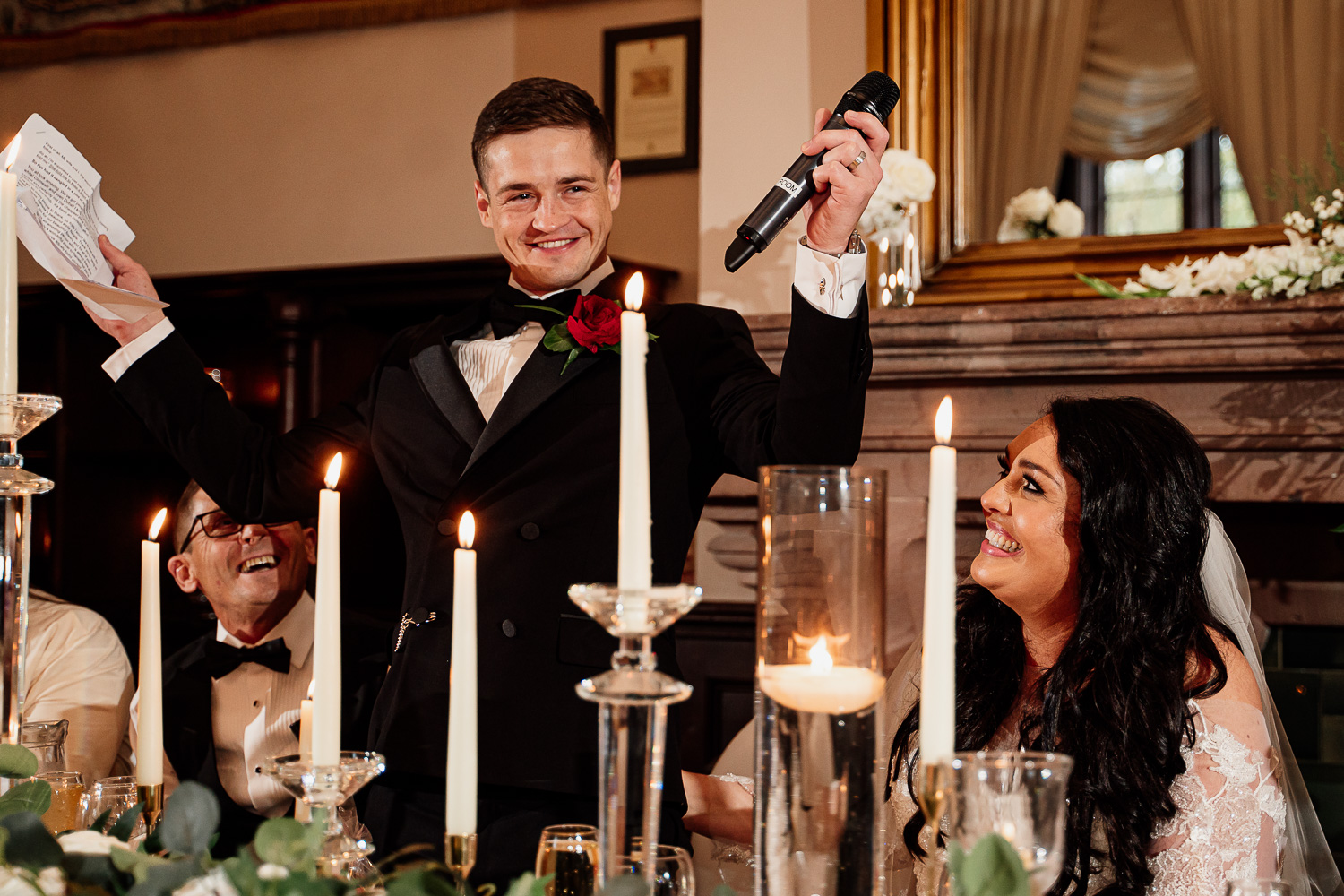 Best man speech at Peckforton Castle