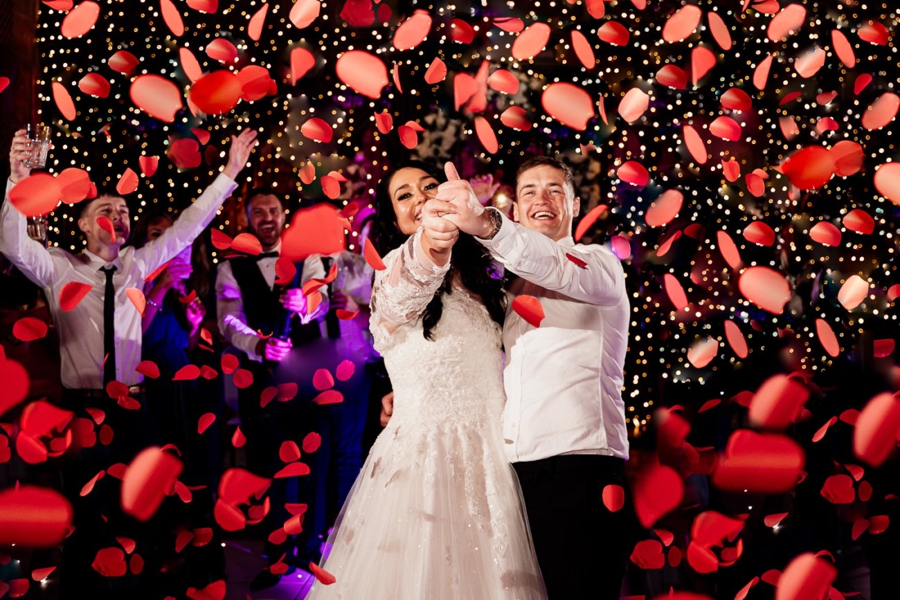 First dance photo at Peckforton Castle