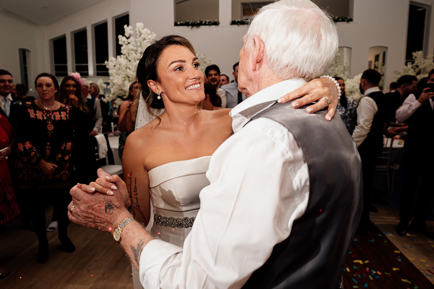 Bride dancing with her dad