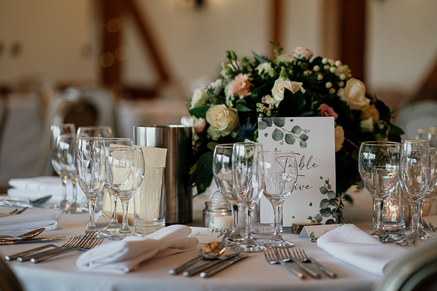 Table setting at Sandhole